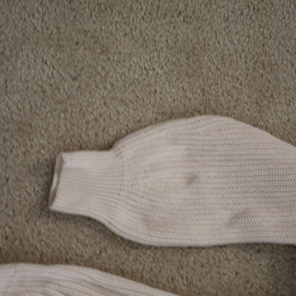 LOFT Ribbed Cream Cardigan Sweater - Picture 4 of 5